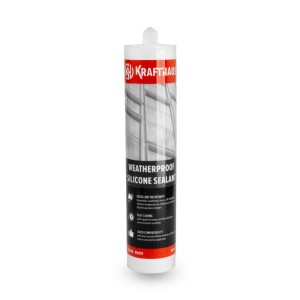 Weatherproof Silicone Sealant-White-300ml, 600ml